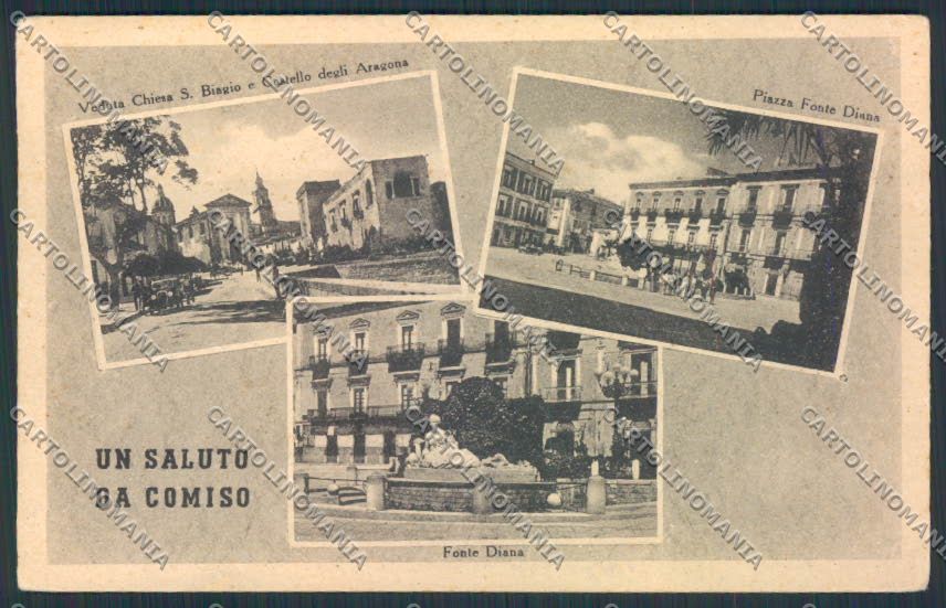 Ragusa Comiso PIEGHINE cartolina MV6826 – fronte