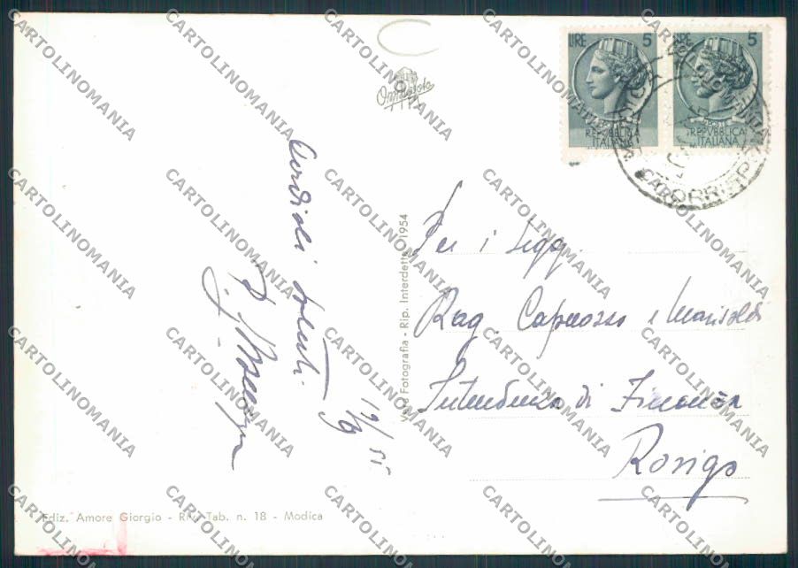 Ragusa Modica Foto FG cartolina MV6833 – retro