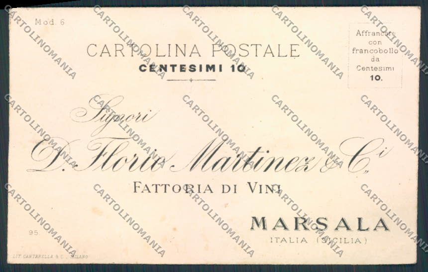 Trapani Marsala Commerciale cartolina MV6839 – fronte