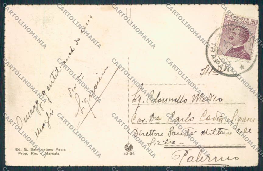 Trapani Marsala cartolina MV6851 – retro