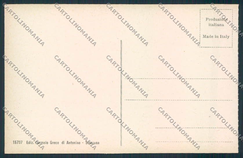 Siracusa Città cartolina MV6877 – retro