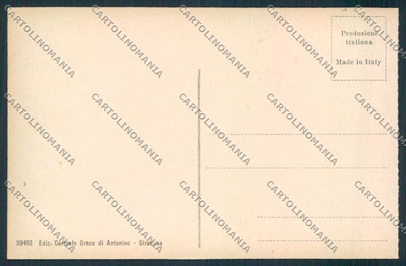 Siracusa Città cartolina MV6879 – retro