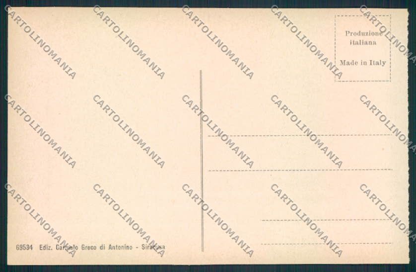 Siracusa Città cartolina MV6880 – retro
