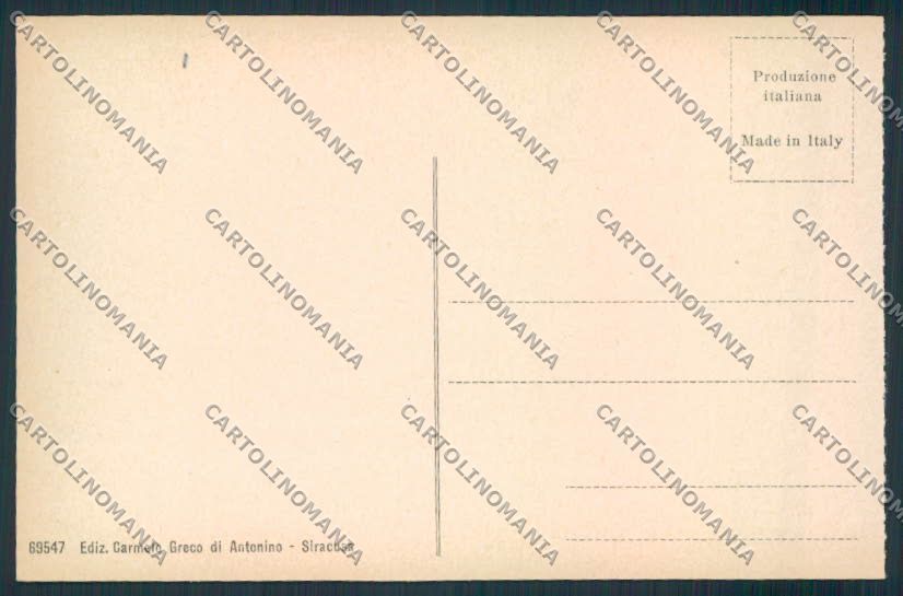 Siracusa Città cartolina MV6886 – retro