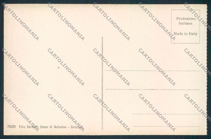 Siracusa Città cartolina MV6888 – retro