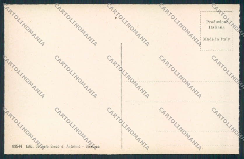 Siracusa Città cartolina MV6889 – retro