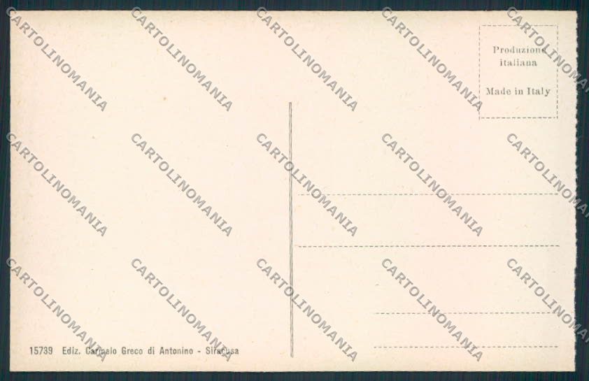 Siracusa Città cartolina MV6890 – retro