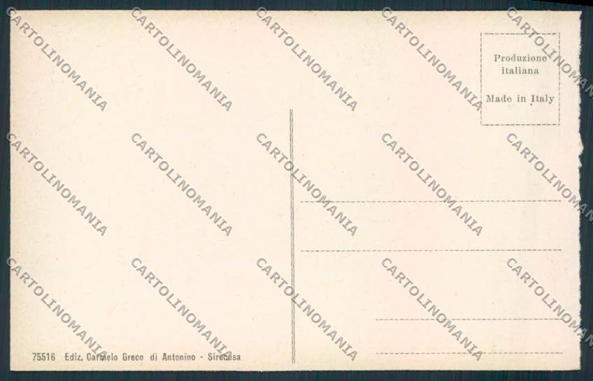 Siracusa Città cartolina MV6892 – retro