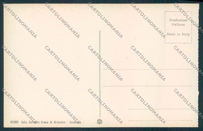 Siracusa Città cartolina MV6893 – retro