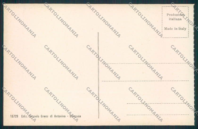 Siracusa Città cartolina MV6896 – retro