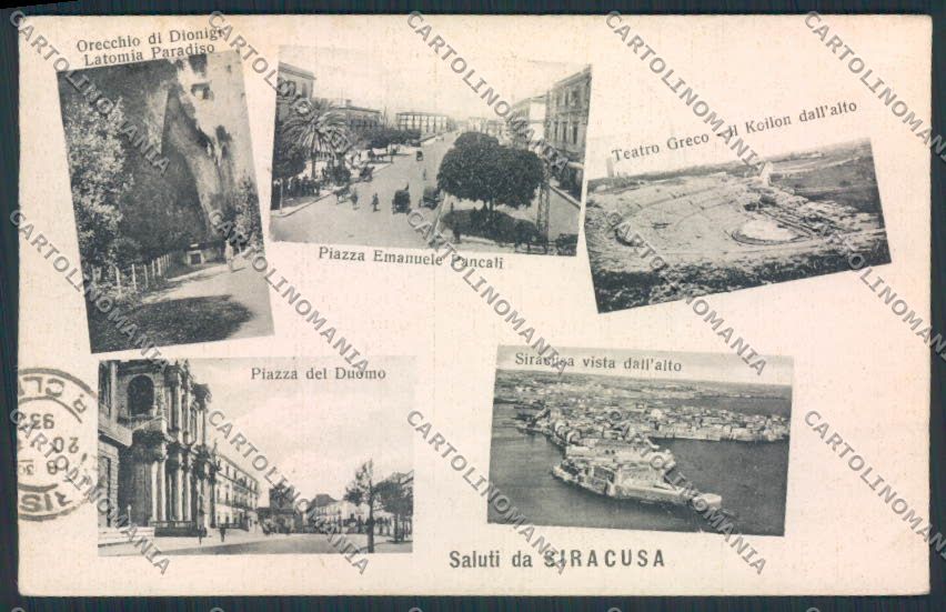 Siracusa Città Saluti da cartolina MV6950 – fronte