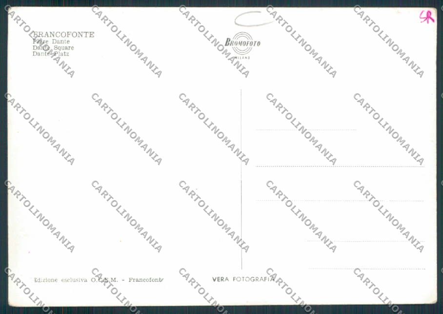 Siracusa Francofonte Foto FG cartolina MV7022 – retro