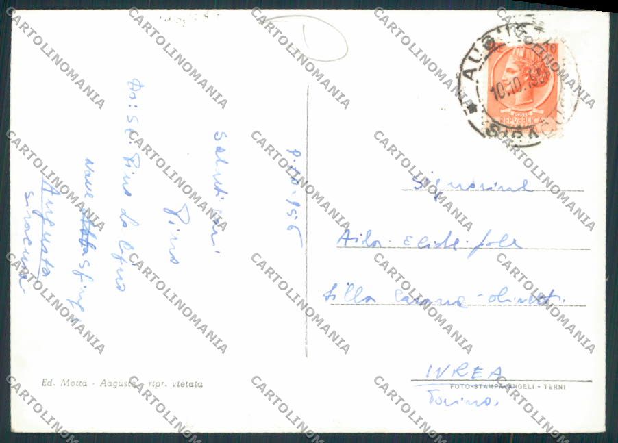 Siracusa Augusta Foto FG cartolina MV7024 – retro