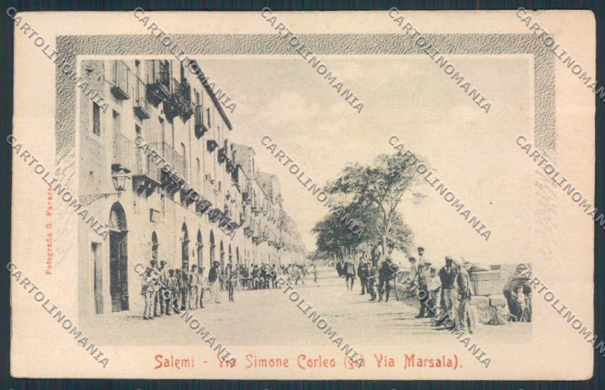 Trapani Salemi PIEGHE cartolina MV7075 – fronte