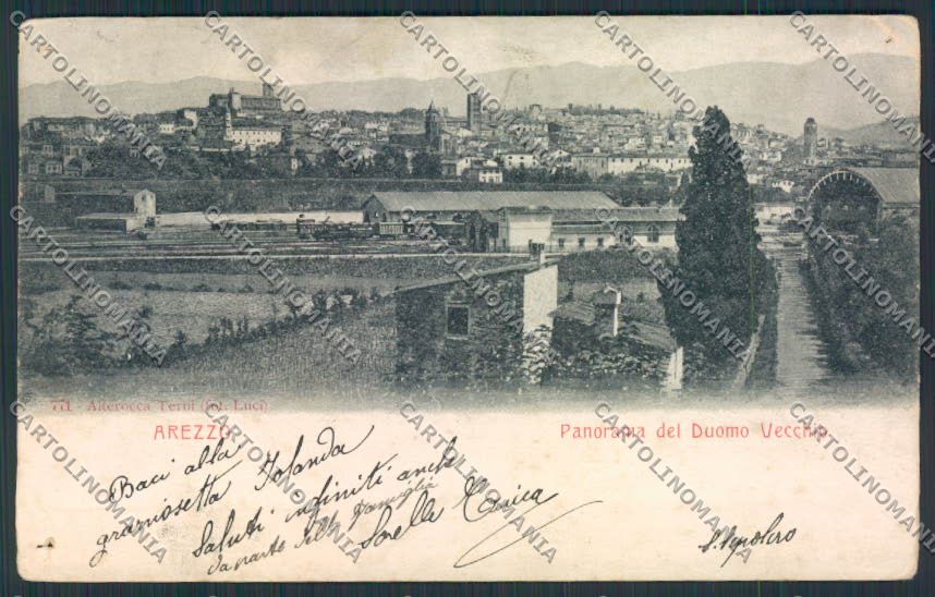 Arezzo Città FORI PIEGHE cartolina MV7090 – fronte