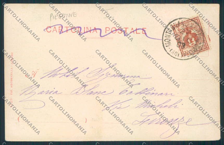Arezzo Città PIEGHINE cartolina MV7126 – retro