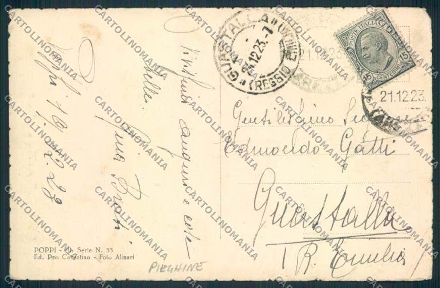 Arezzo Poppi PIEGHINE cartolina MV7170 – retro
