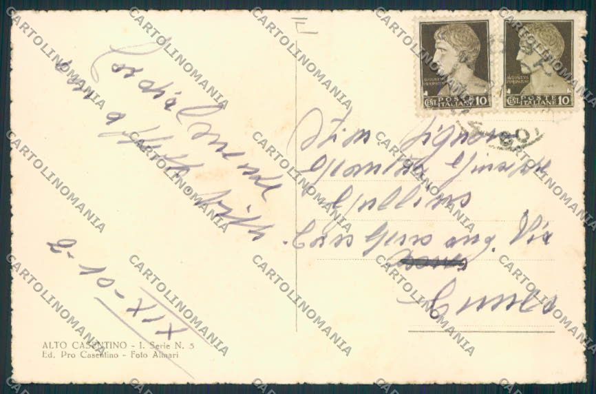 Arezzo Porciano cartolina MV7177 – retro