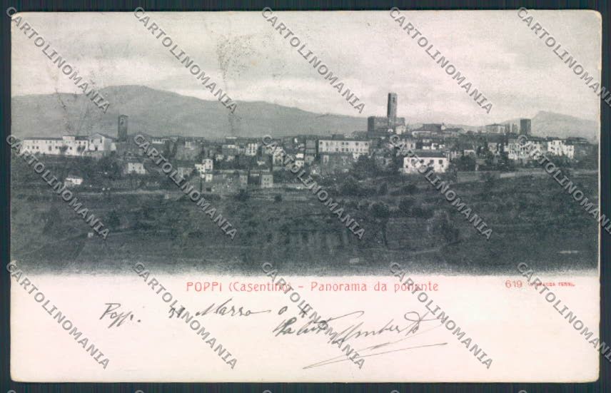 Arezzo Poppi cartolina MV7185 – fronte
