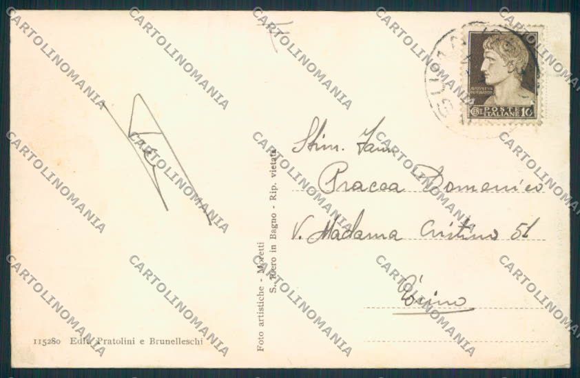 Arezzo Consuma cartolina MV7190 – retro
