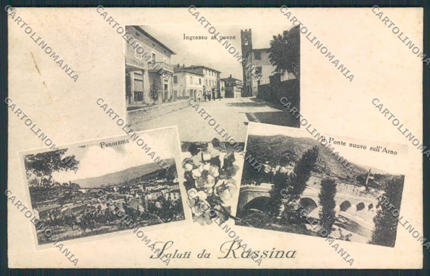 Arezzo Rassina Saluti da cartolina MV7221 – fronte
