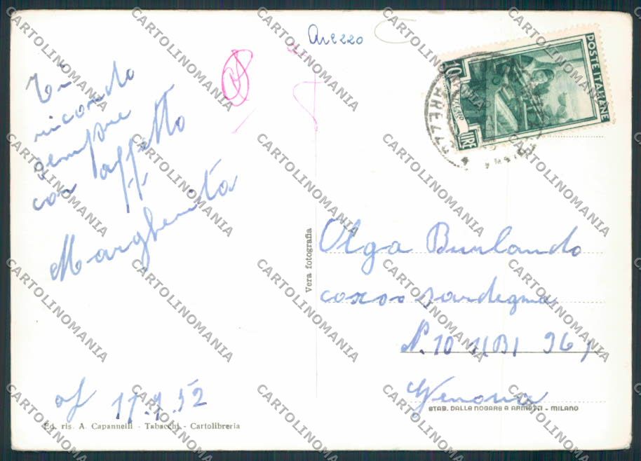 Arezzo Foiano della Chiana Foto FG cartolina MV7253 – retro