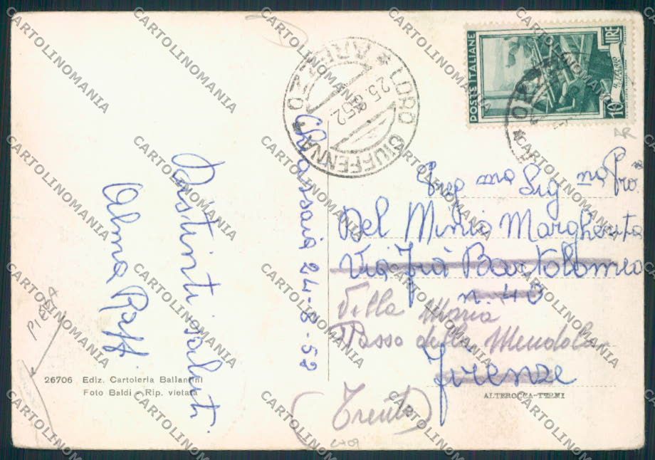 Arezzo Loro PIEGA FG cartolina MV7255 – retro