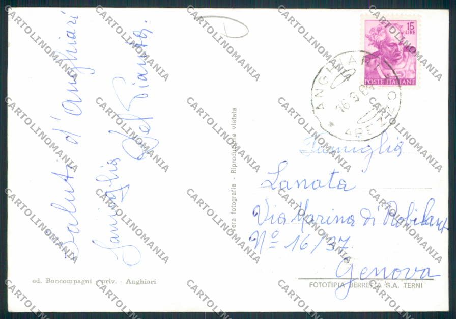 Arezzo Anghiari Foto FG cartolina MV7257 – retro