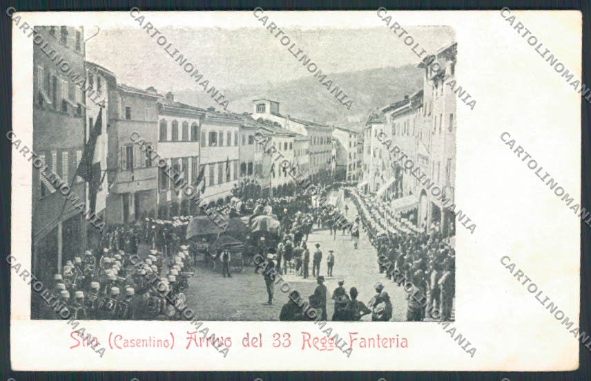 Arezzo Stia Fanteria cartolina MV7279 – fronte