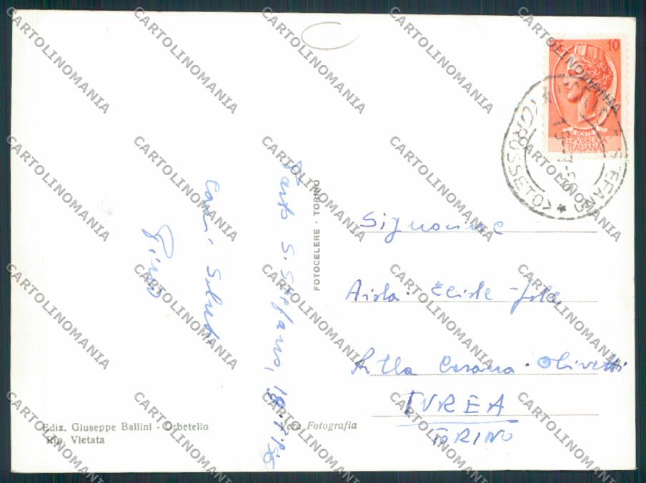 Grosseto Porto Santo Stefano Foto FG cartolina MV7349 – retro