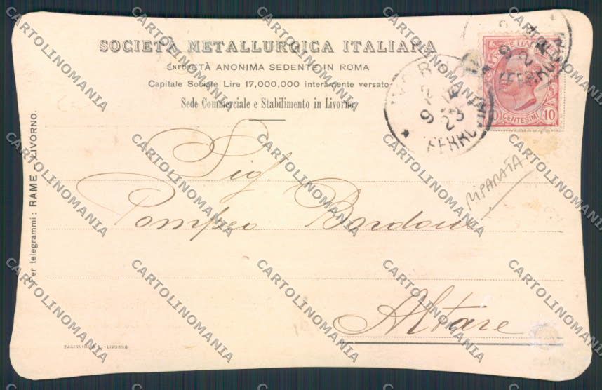 Livorno Città Commerciale SMI RIPARATA cartolina MV7359 – fronte