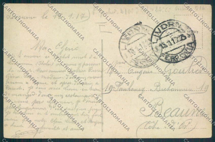 Livorno Città Alterocca cartolina MV7372 – retro