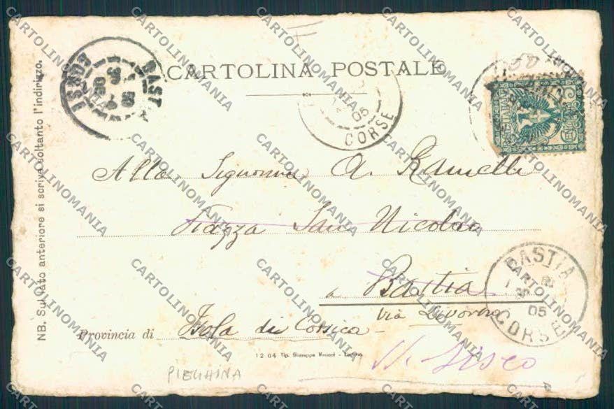 Livorno Città Dipinta Faro PIEGHINA cartolina MV7375 – retro