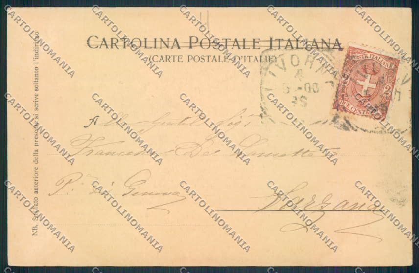 Livorno Città cartolina MV7394 – retro