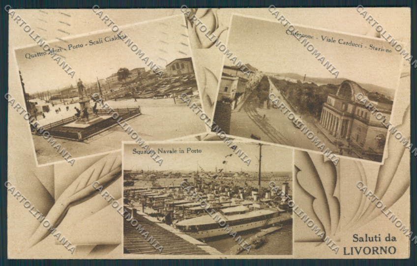 Livorno Città Saluti da Marina cartolina MV7413 – fronte