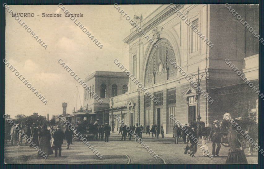 Livorno Città Tram Stazione cartolina MV7418 – fronte