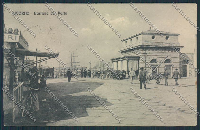 Livorno Città Barriera PIEGHINE cartolina MV7442 – fronte