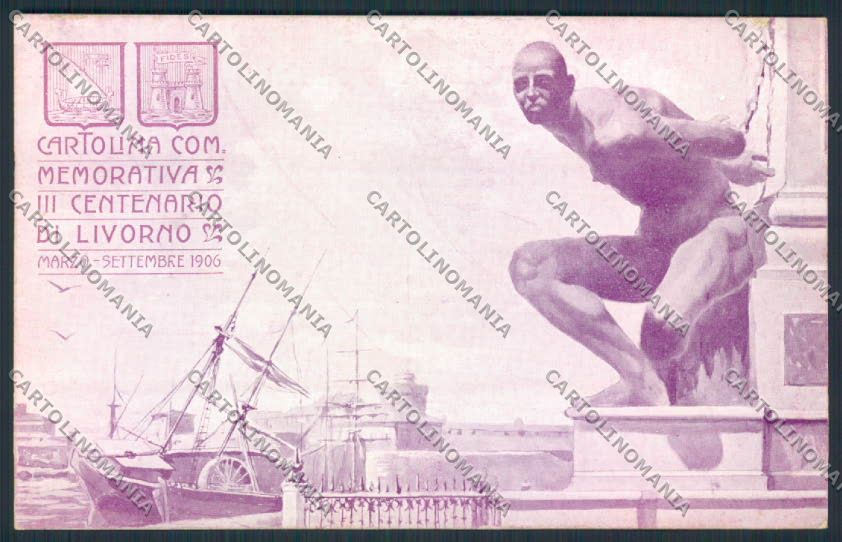 Livorno Città Commemorativa Erinnofilo cartolina MV7447 – fronte