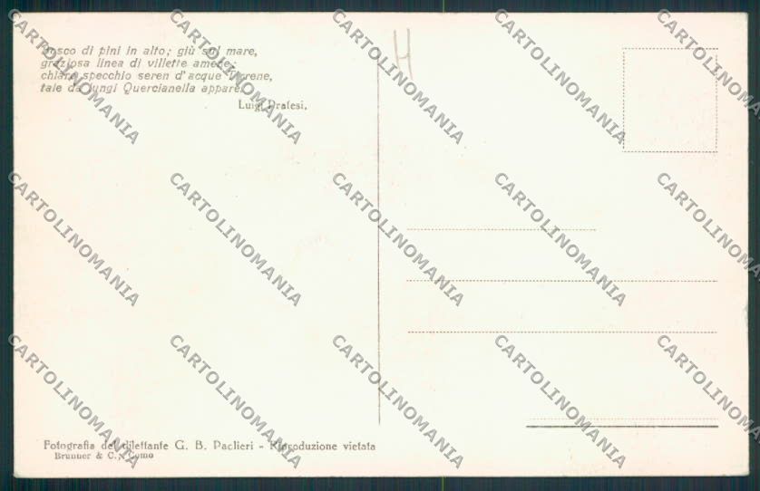 Livorno Quercianella cartolina MV7470 – retro