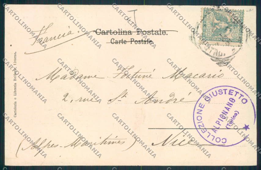 Livorno Montenero cartolina MV7475 – retro