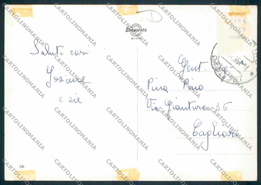 Cagliari Iglesias COLLA Foto FG cartolina MV7662 – retro