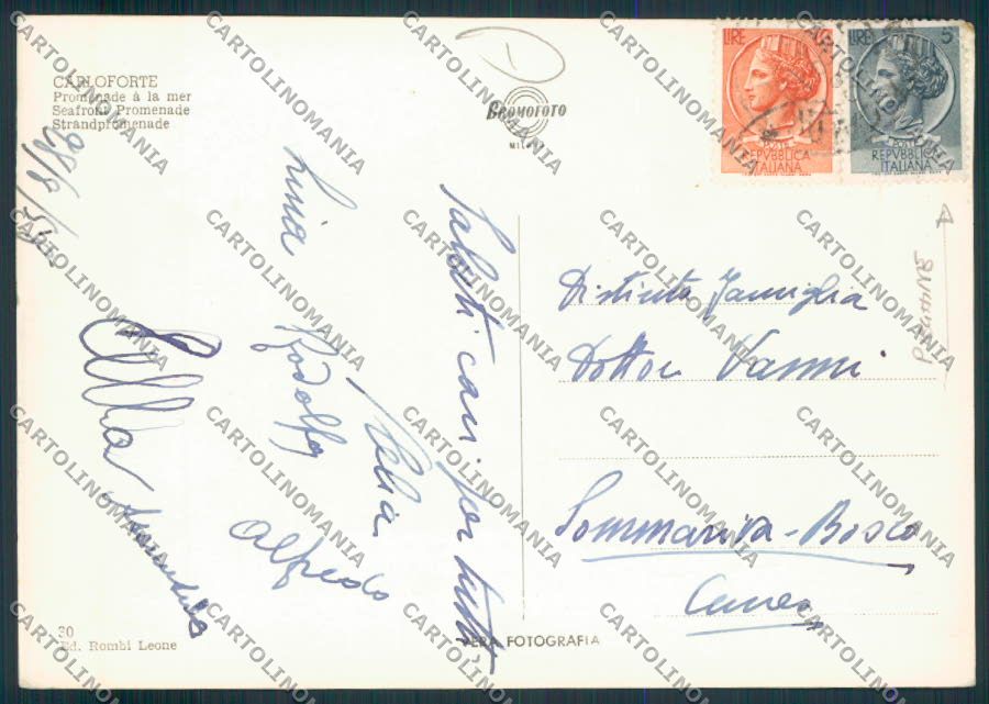 Cagliari Carloforte PIEGHINE Foto FG cartolina MV7667 – retro
