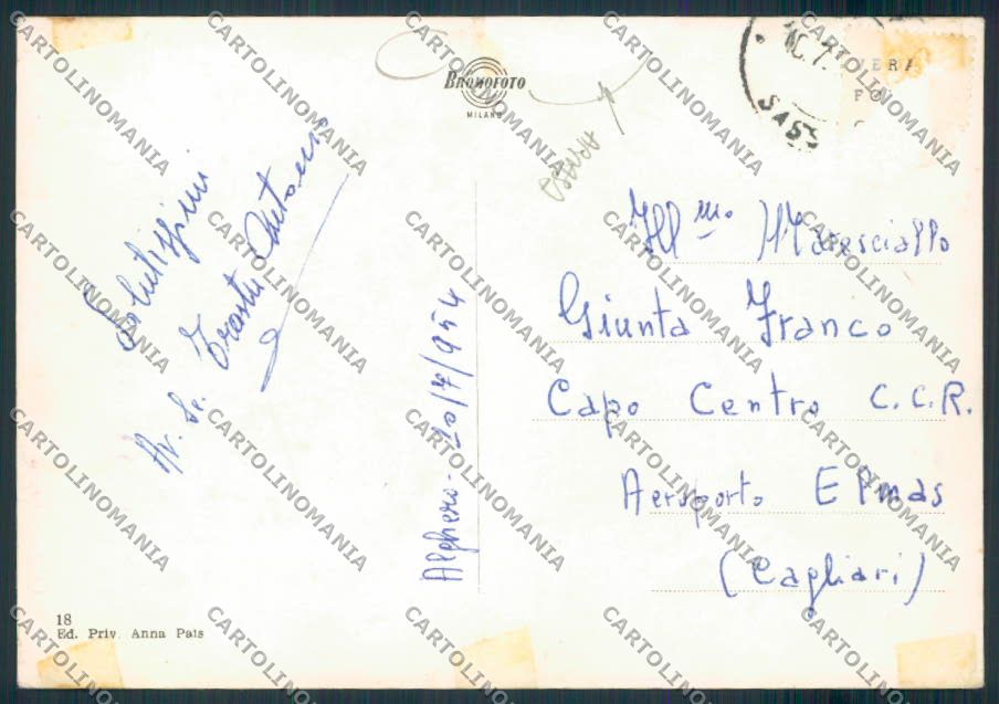 Sassari Alghero ABRASA Foto FG cartolina MV7766 – retro