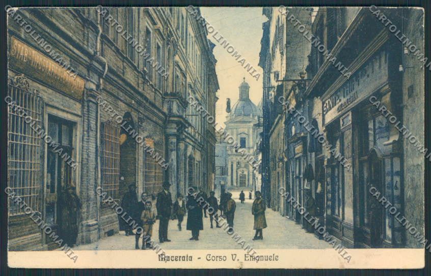 Macerata Città FORI STRAPPI cartolina MV7798 – fronte