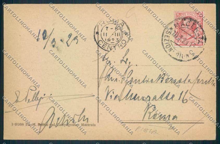 Macerata Città PIEGA cartolina MV7802 – retro