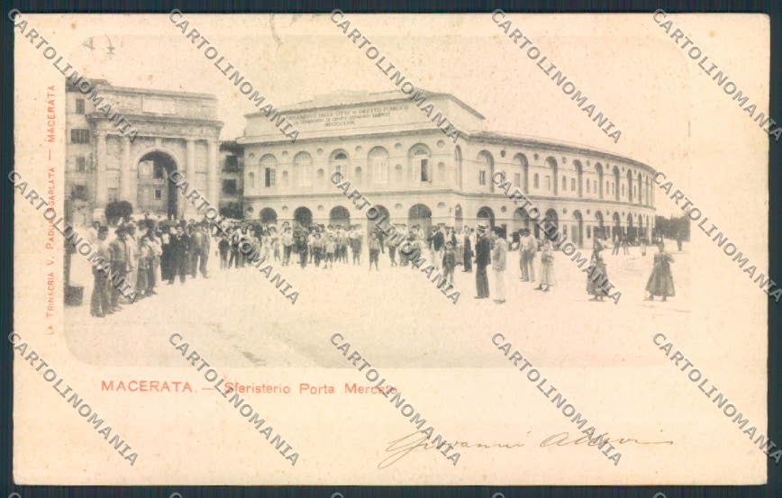 Macerata Città FORO cartolina MV7832 – fronte