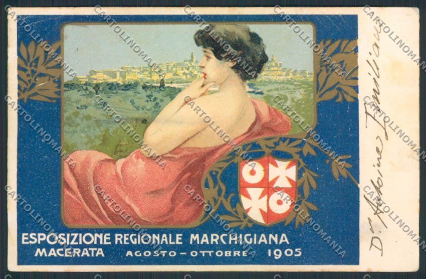 Macerata Città PIEGHINE cartolina MV7839 – fronte