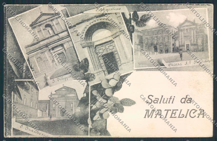 Macerata Matelica PIEGA cartolina MV7866 – fronte