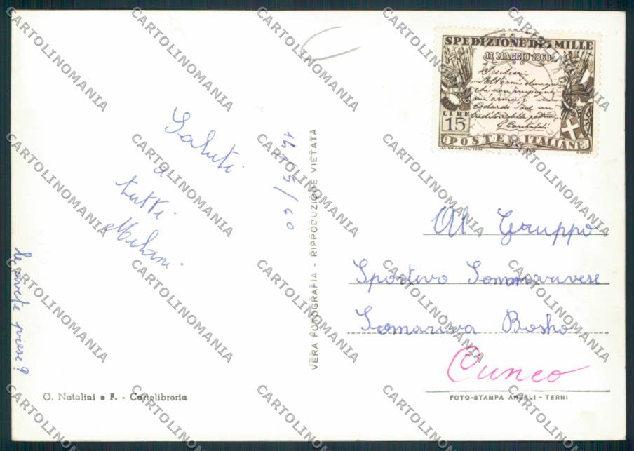 Macerata San Severino Marche Foto FG cartolina MV7879 – retro