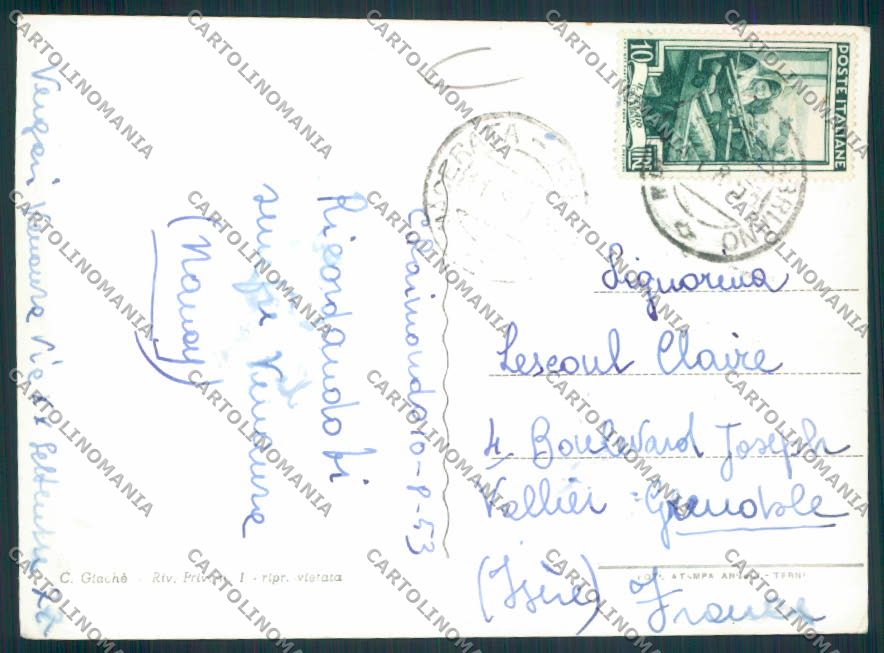 Macerata Castelraimondo Foto FG cartolina MV7884 – retro